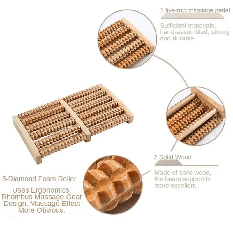 Wooden Foot Massager | Stress Release Tool